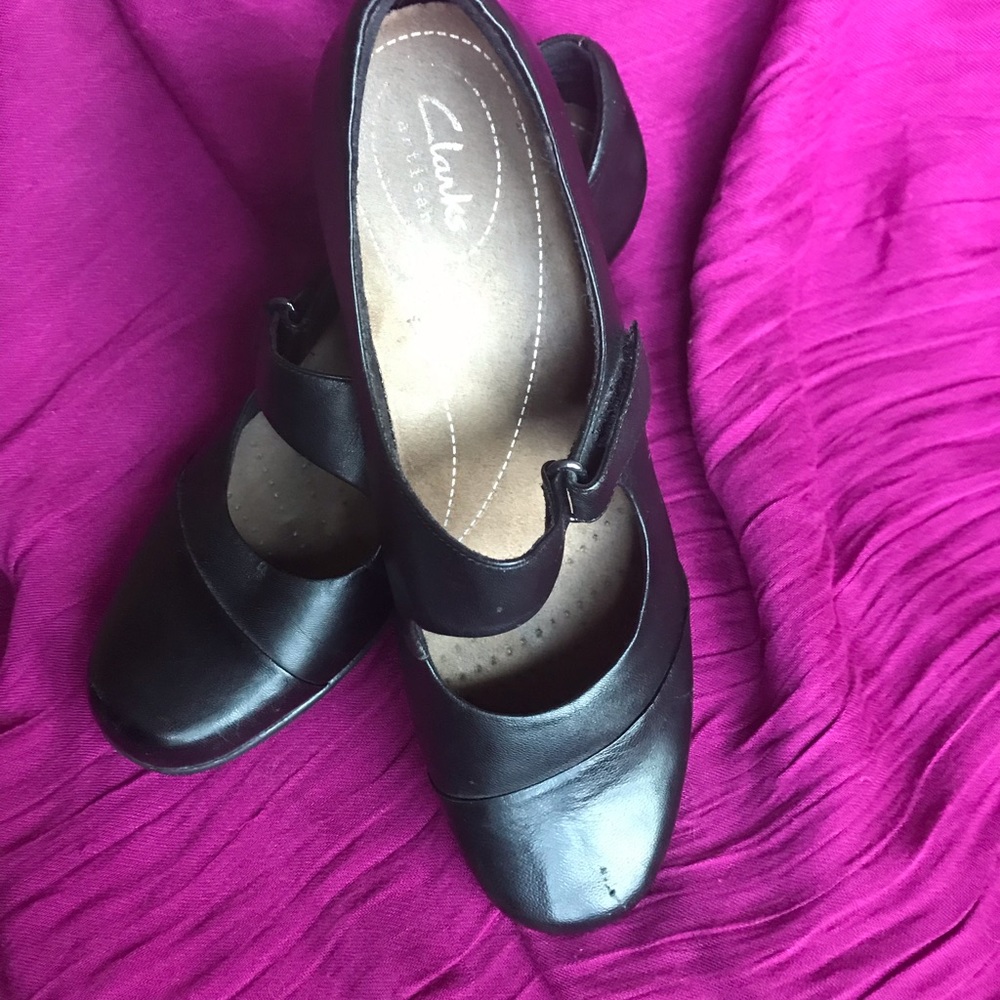 Clarks Black Mary Janes - Picture 7 of 10